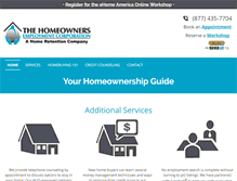 Tablet Screenshot of homeownerscorp.com